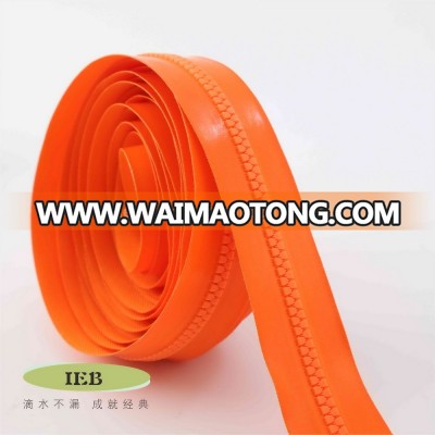 BRIGHT ORANGE WATERPROOF ZIPPER