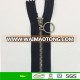 3# shiny silver teeth close end zipper with customized zipper slider